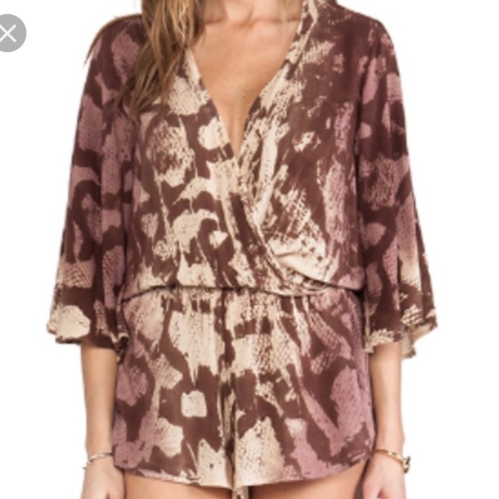Blue Life Snake Skin Romper